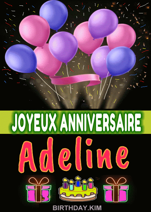 Joyeux Anniversaire Adeline gif