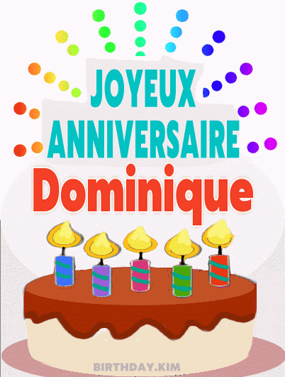 Joyeux Anniversaire Dominique Gif