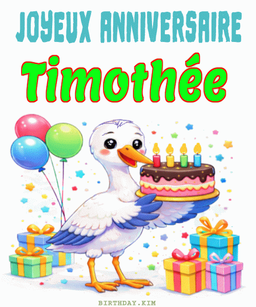 Joyeux Anniversaire Timothée Gif