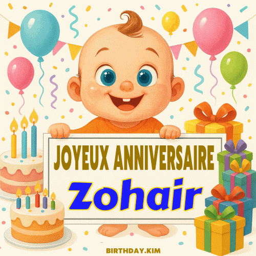 Joyeux Anniversaire Zohair
