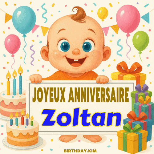 Joyeux Anniversaire Zoltan Gif