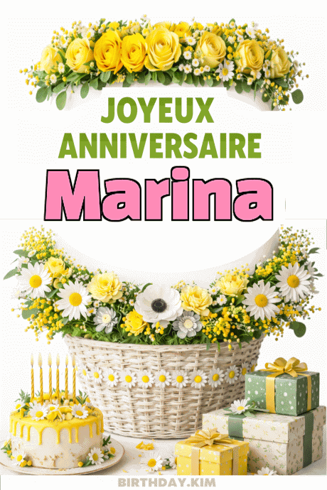 Joyeux Anniversaire Marina
