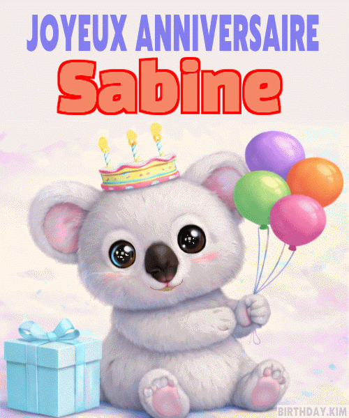 Joyeux Anniversaire Sabine gif