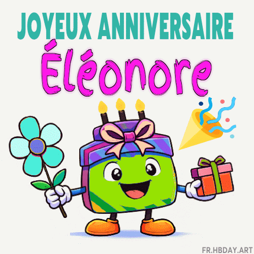 GIF joyeux anniversaire Éléonore